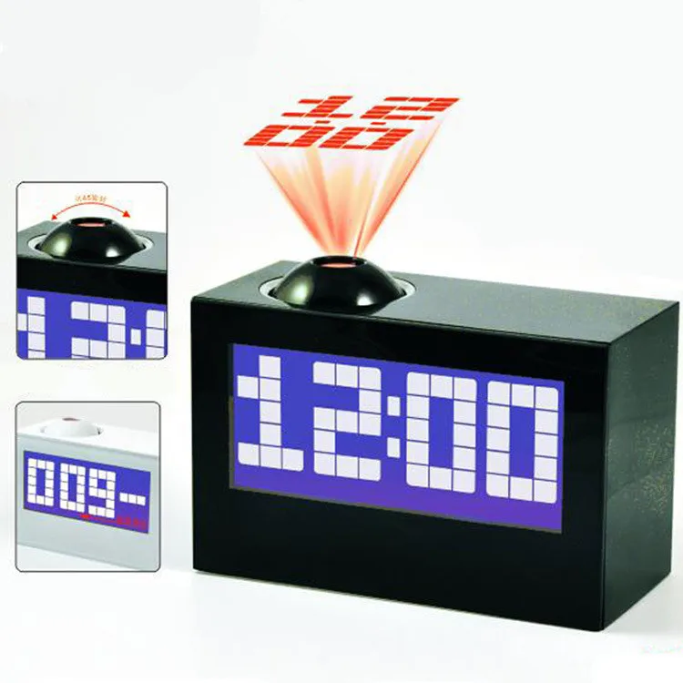 Creative LED Projection Clock Large Screen Digital Display Projection