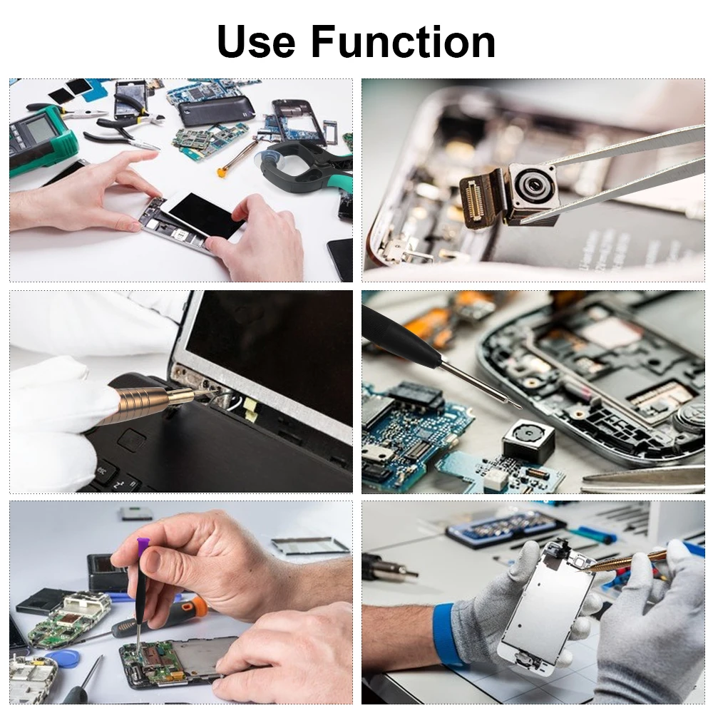 JelBo 45 in 1 Mobile Phone Repair Tool Screwdriver Repair Tool Set LCD Screen Opening Plier Suction Cup for IPhone iPad Samsung
