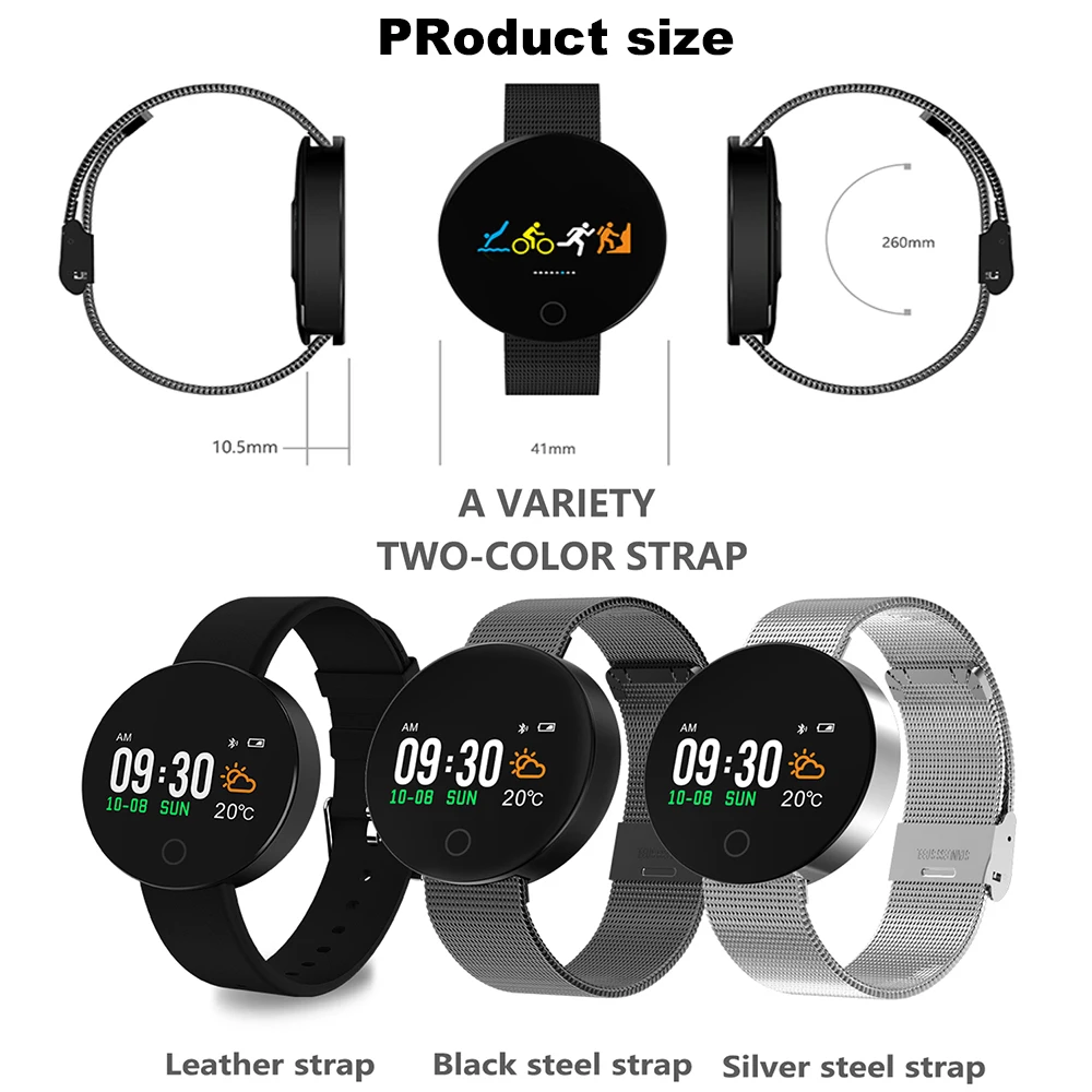 Бизнес Для мужчин Смарт часы Android ips HD Экран Водонепроницаемый Smartwatch сердечного