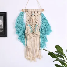 2019 Bohemian hand-woven tassel tapestry Handwoven Cotton Thread Craft Unique Home Decoration Supplies