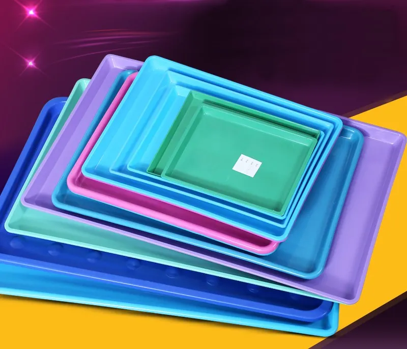 49x34cm CAGE TRAY Multi colored pet dog cage tray thickened plastic