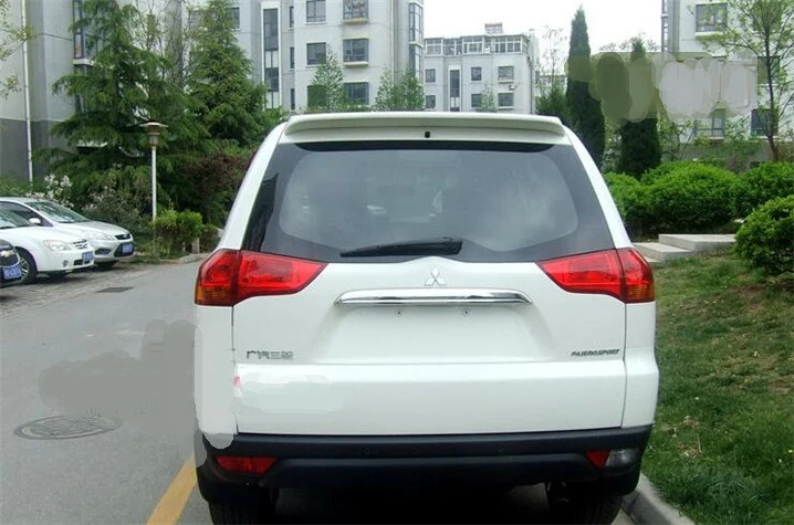 For Mitsubishi pajero sport Spoiler 2008- High Quality ABS Material Car Rear Wing Primer Color Rear Spoiler