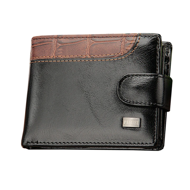 

New creative European and American men's wallet cross section foreign trade casual suction buckle US dollar package US dollar wa