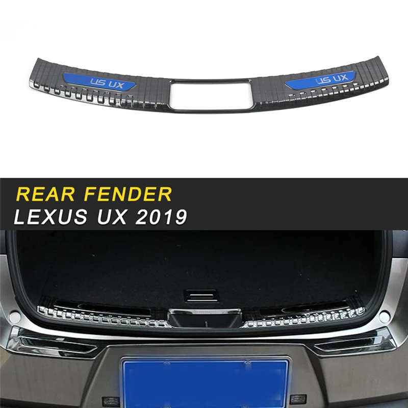 

Rear Door Trunk Bumper Fender Protector Sill Cover Frame Trim Sticker Accessories for Lexus UX 2019 Car Styling