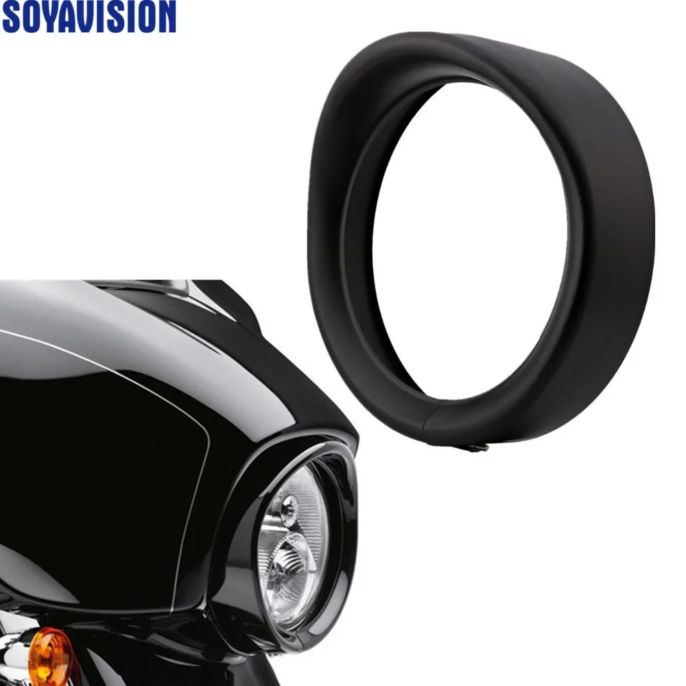 4.5/" Visor Fog Passing Light Trim Ring F Harley Touring Road King Softail Fatboy