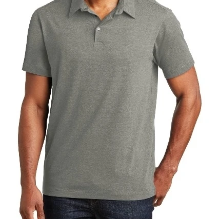 Port Authority K577 Mens Meridian Cotton Blend Polo T-Shirt Monument Grey - Large (1)