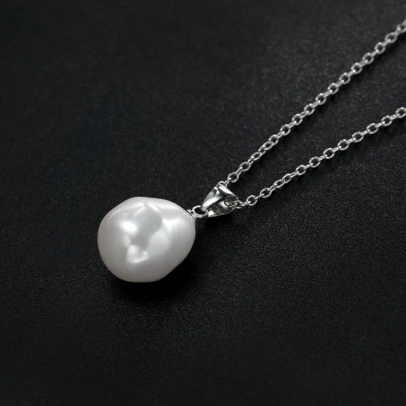 

AAAA Genuine White Pearl Pendants 925 sterling silver Necklace For Women Wholesale Small Size Pearl Jewelry