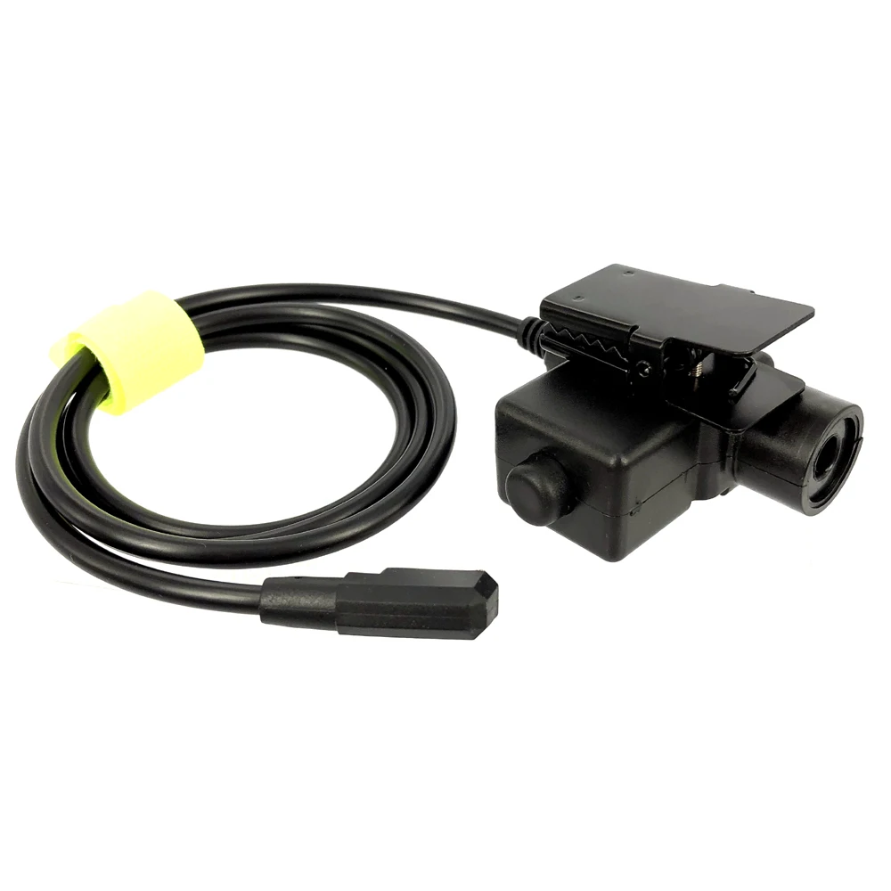 Фото Тактический кабель U94 PTT для Kenwood BaoFeng UV-5R 10R 13 15 16 17 18 21 25 S9 BF-F8 K5 Walkie Talkie подходит для гарнитуры HD03 H60 7,1 мм №4