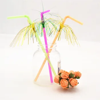 

50pcs/set 3D Firework Drinking Straw Multicolor Party Straw Plastic Straw Hawaiian Party Decoration Party Favor Supplies