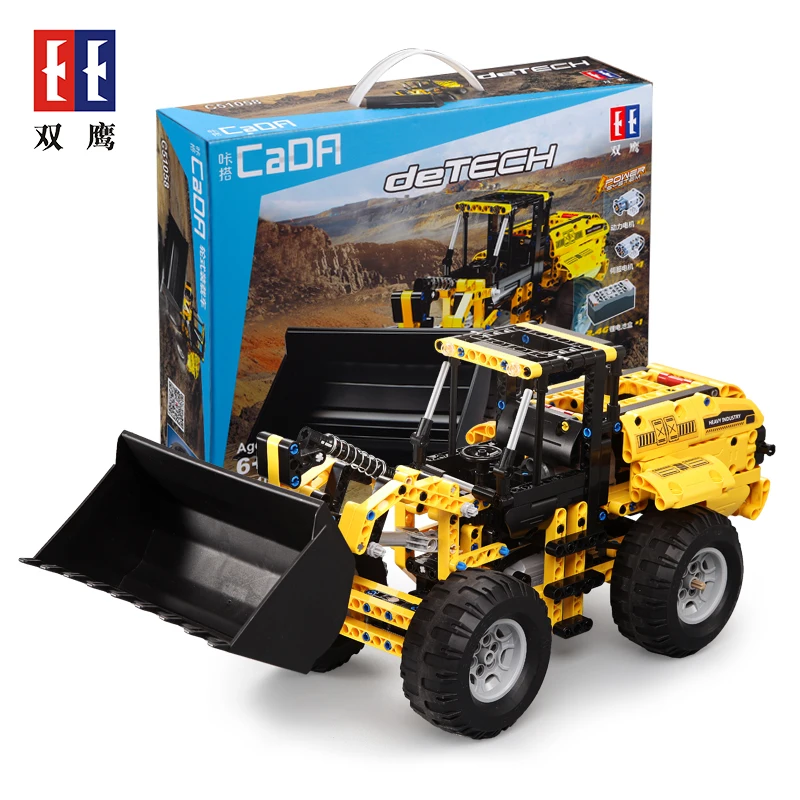 

491pcs City Engineering Technic RC Machine Car Building Blocks Bulldozer Excavator Truck Compatible Legoed Enlighten Bricks Toys