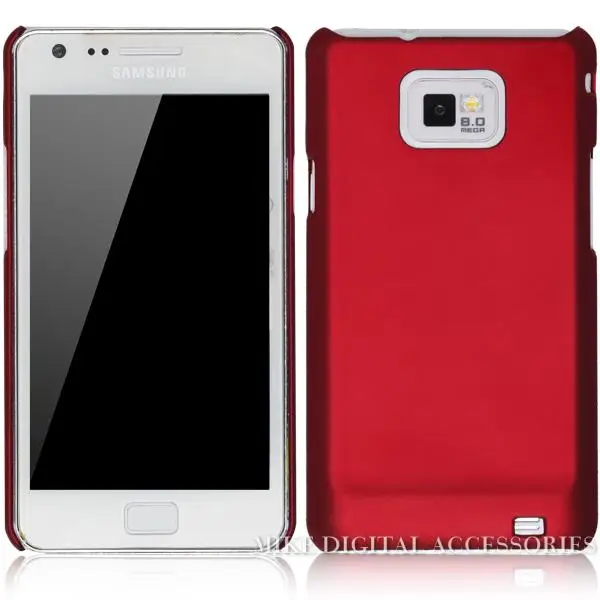 Высококачественный разноцветный роскошный прорезиненный Матовый Жесткий чехол для телефона samsung Galaxy S2 SII i9100