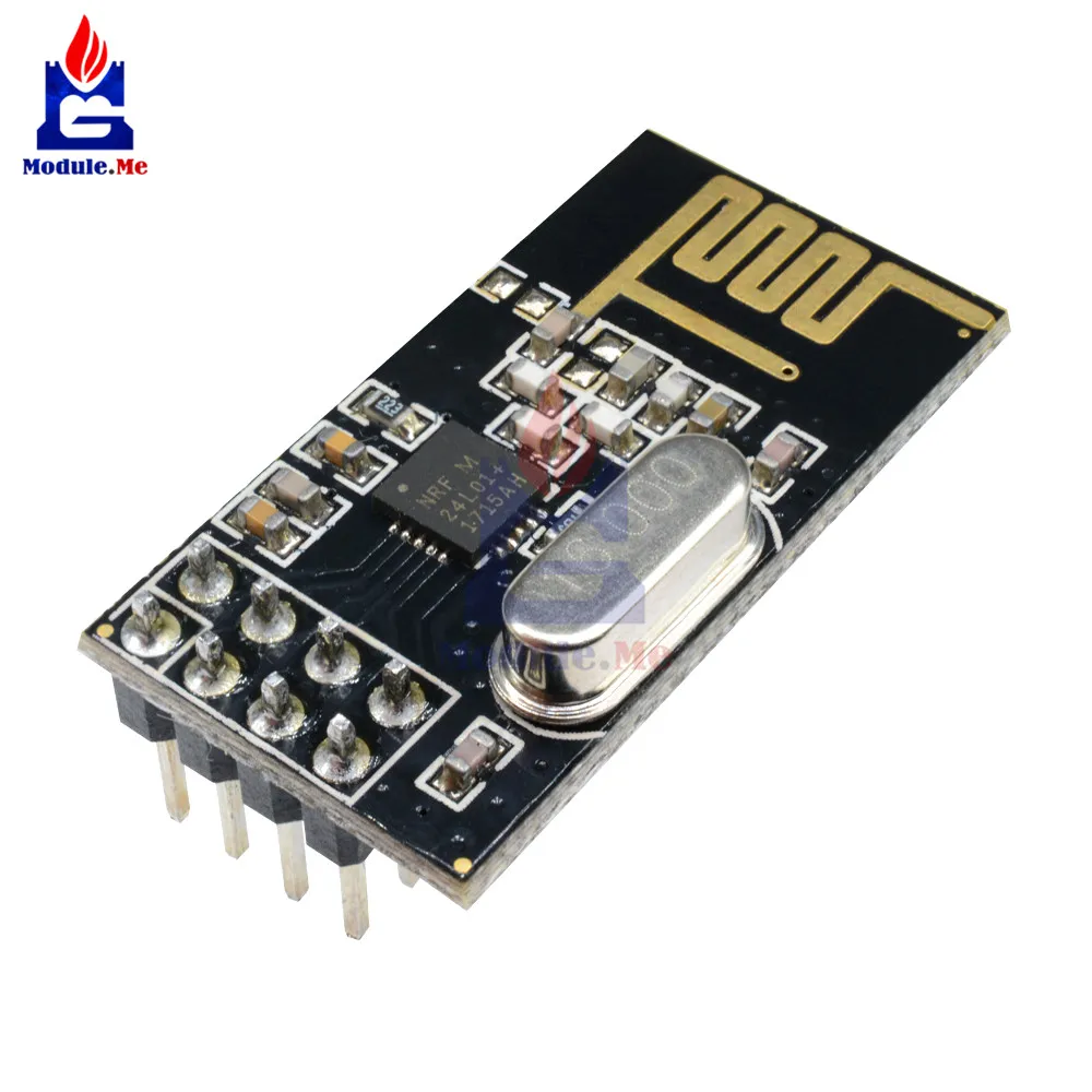 

2Pcs 125 Channels Mutipoint Microcontroller Module NRF24L01 + 2.4GHz Antenna Wireless Transceiver Module Built in Voltage Board