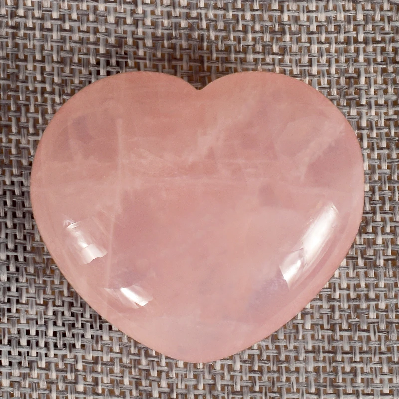 Rose Quartz Heart Shaped Natural pink Crystal Heart shape Stone Gemstone wedding favors gifts