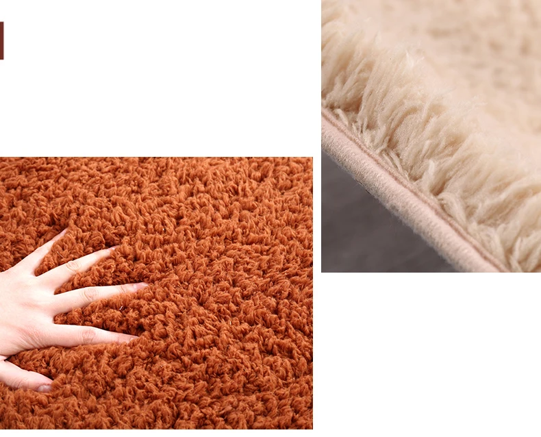 Мягкие толстые мохнатые простые большие ковры для гостиной, спальни, домашние ковры, японский стиль, напольный коврик, дверной коврик