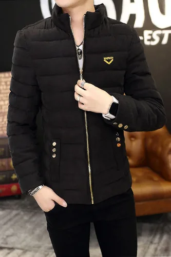 Новинка 2017 года бренд Для мужчин куртка Мода Стенд воротник Slim Fit Куртки