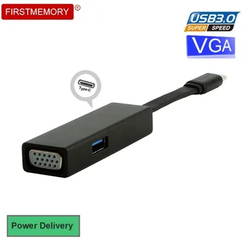 

USB Hub Type C To HDMI VGA 3.0 USB C/A Interface 3 In 1 Multi HUB Adapter PD Function For PC Laptop Macbook Pro Accessories