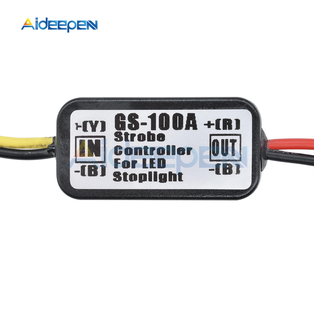5-28 в авто автомобильный GS-100A светодиодный тормозной задний стоп-светильник стробоскоп флэш-контроллер для переключения режимов мигания модуль коробки
