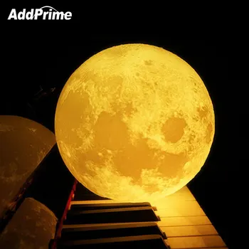 

Rechargeable Moon Light Lamp 3D Printed Moon Night Light For Kids Bedroom Home Decoration Lamp Lights Children's Christmas Gifts
