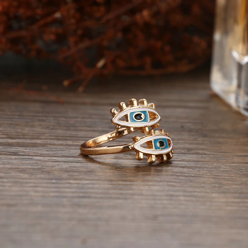 Модное Золотое кольцо на палец для женщин Yhpup Evil Eye|finger ring|fashion rings for womenrings women |