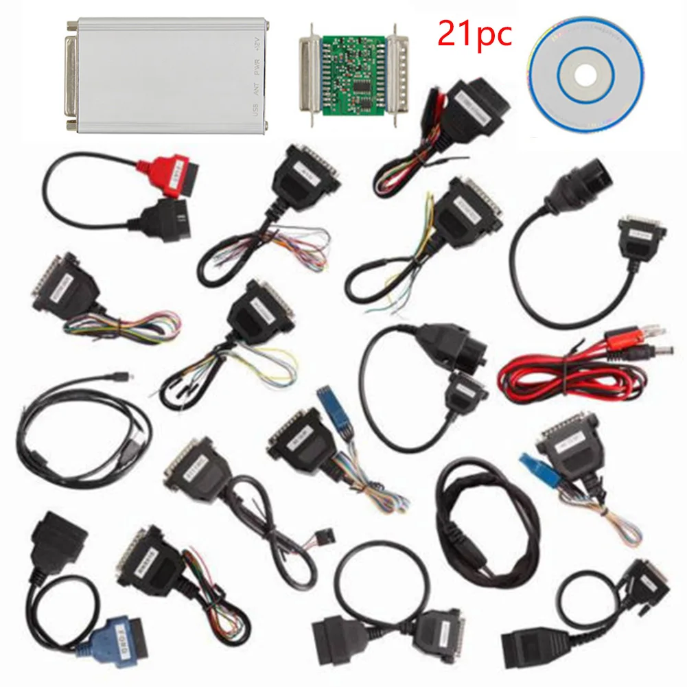 Carprog V10.93 with 21 Adapter Support Airbag Reset Professional Detector Durable Test Dash Diagnostic Repair Tool Set |