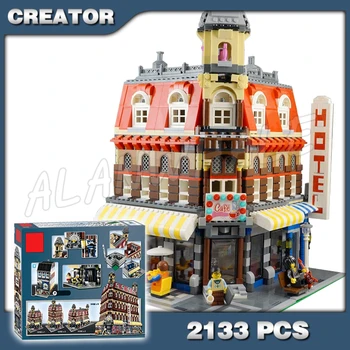 

2133pcs New Make & Create Cafe Corner Hall DIY Model Building Blocks 30012 unique elements Toys Compatible with