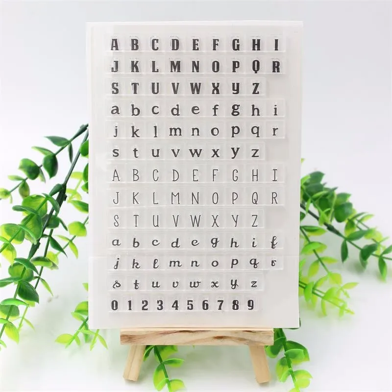 

Alphabets Transparent Clear Silicone Stamp/Seal for DIY scrapbooking/photo album Decorative clear stamp sheets