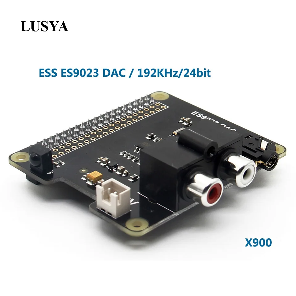 

Lusya ES9023 DAC Expansion Board For X900 HIFI DAC HD Audio Expansion Board For Raspberry Pi 3 Model B / 2B / A+ / Zero W T0007