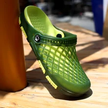 Сабо мужские пляжные тапочки летние быстросохнущие болотные сандалии EVA шлёпанцы Вьетнамки Pantufas Chinelos садовые легкие Акваобувь