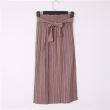 Женская юбка с люрексом, элегантная кружевная юбка с бантом, высокая талия, плиссированная летняя юбка, Пляжная однотонная модная юбка-пачка