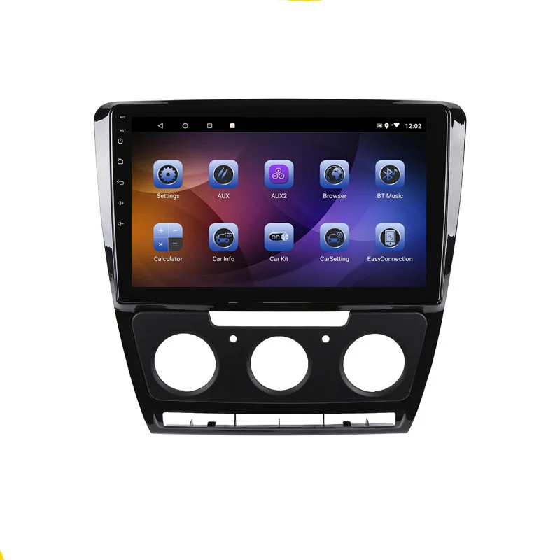 Flash Deal 10" 4G RAM 2.5D IPS 8 core Android 9.1 Car DVD Multimedia Player GPS For Skoda Octavia 2 2010-2013 A5 audio car radio navigation 1