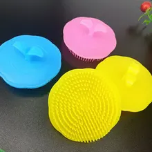 Популярные продукты для ухода за волосами, массажер для головы, массаж влажной кожи головы, мытье волос, массажные щетки и гребни для волос, цветная силиконовая щетка для головы