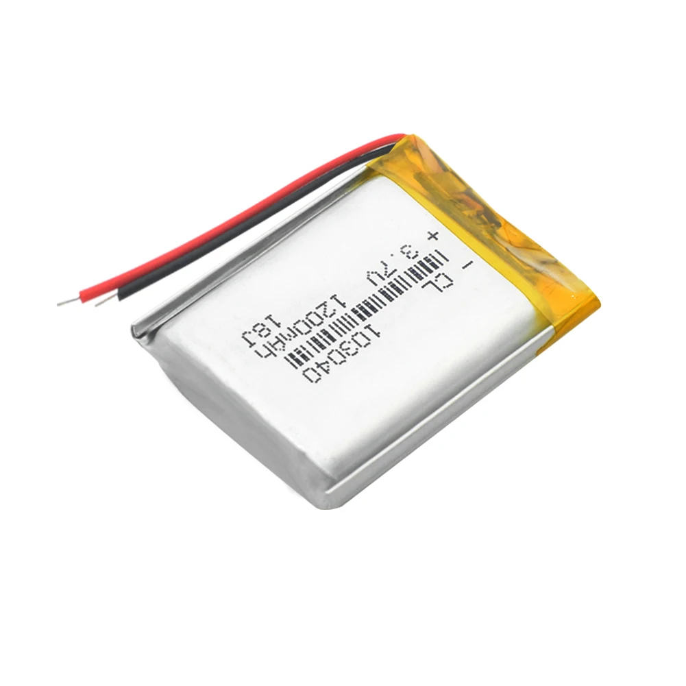 Аккумуляторная батарея 1200mAh Li-Po 103040 Li-Ion Lipo cells литий-полимерная батарея для MP3 MP4 DVD gps bluetooth-гарнитуры