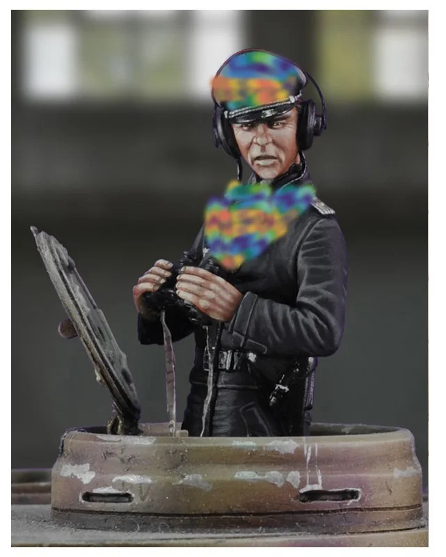 

Assembly Unpainted Scale 1/35 TANK COMMANDER soldier figure Historical Resin Model