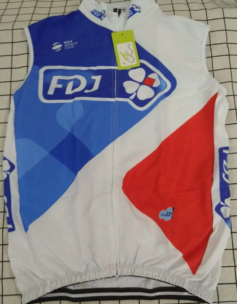 Windstopper FDJ Pro команда синий только Велоспорт жилет без рукавов жилет Mtb Одежда велосипед Майо Ciclismo велосипедная одежда