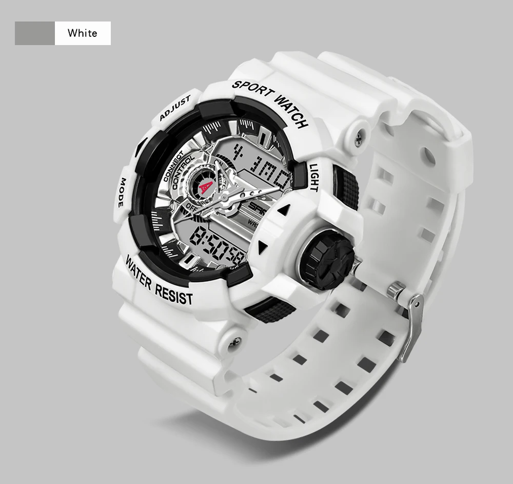 Sanda Новые S Shock мужские спортивные часы с большим циферблатом, цифровые часы для мужчин, люксовый бренд, светодиодный, военные, водонепроницаемые мужские наручные часы
