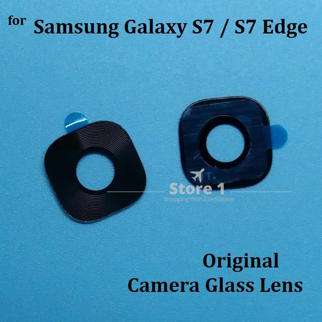 2pcs/Lot Original Camera Glass Lens for Samsung Galaxy S7 / S7 Edge