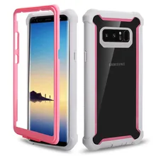 Беспроводная зарядка Модный Цветной двухцветная строчка samsung s8 s9 s10 Plus s10lite note9 PU силиконовый защитный чехол 360 градусов