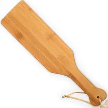 Large wood natural bamboo spanking paddle clap slap flap pat beat whip lash flog ass sex toy for adult SM game men women couple