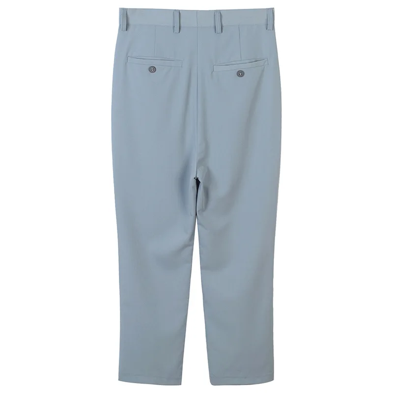 Spring 2018 Low Waist Black Wear Pants Length Casual Harem Work dark Female blue Gruiiceen Women Grey Ankle RqgSB5CC