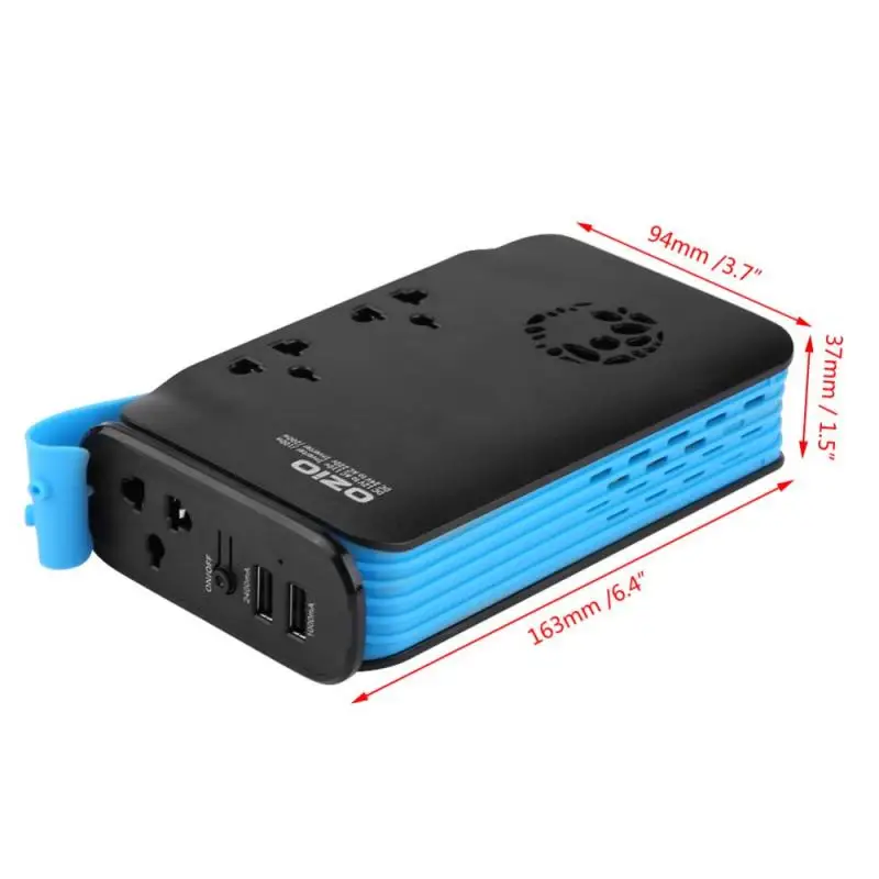 Автомобильный преобразователь мощности 200 Вт DC 12 В в AC 220 В USB порт прикуриватель без отверстия автомобильные аксессуары