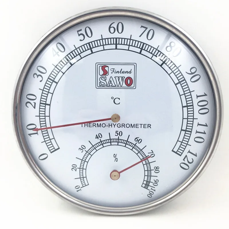 Thermometer Hygrometer thermograph humidity meter hydrothermograph weather station for Sauna room inductive pointer 0C-120C 1