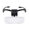 Loupe à bandeau, Loupe 1X 1.5X 2X 2.5X 3.5X avec lentille lampe à Led 5, Loupe éclairée, troisième main ► Photo 2/6