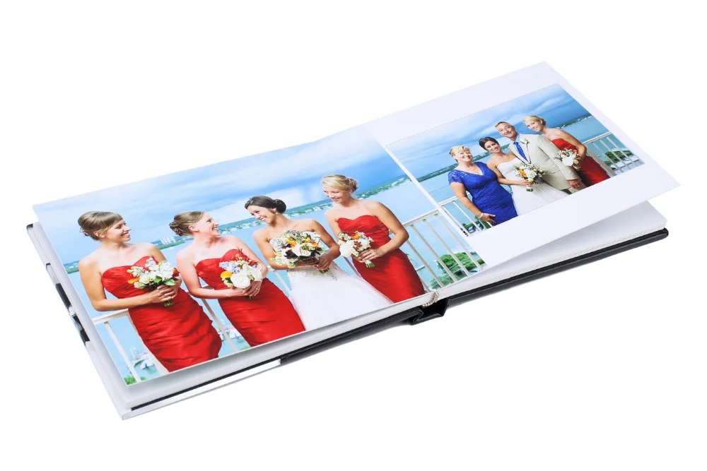 Photo cover flush mount wedding photo albums For newlyweds or Professional Photographer