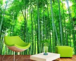 Настроить фрески высокого качества природных ландшафтов любого размера бамбуковый лес фотообои обои стикер beibehang