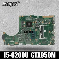 Asepcs X756UX MAIN_BD./I5-6200U GTX950M-2GB DDR3 Материнская плата Asus X756U X756UXM K756U X756UB материнская плата для ноутбука тест ОК