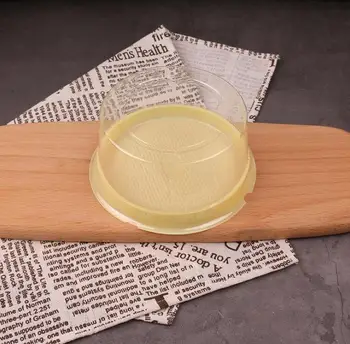 

Cake Container Plastic Clear / Wedding Cake Box Case 4 inch Mousse Pastry Cheese Cake Holder Boxes SN1082