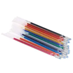 12 шт./компл. многоцветный флуоресценции Заправка для гелевой ручки студенты канцелярские 0,8 мм