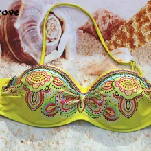 Женский бикини с эффектом пуш-ап, новинка, летний женский купальник, Бразильское бикини, раздельные