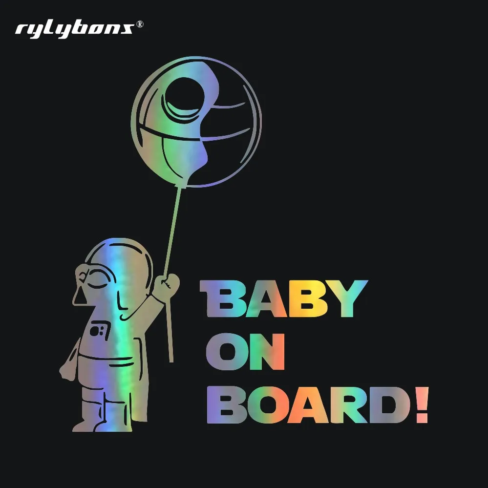 Rylybons &quotBABY ON BOARD&quot Автомобильные наклейки и для мотоциклов автомобильные