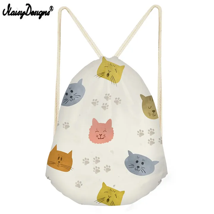 LMXY0187Z3 NOISYDESIGNS пляжные сумки для девочек с рисунком кота рюкзак с рисунком красочные школы шоппер для женщин Mochila Infantil - Цвет: LMXY0187Z3